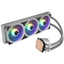 酷冷至尊(CoolerMaster)冰神P360ARGB 银色 CPU水冷散热器(I9 2066、TR4/一体式ARGB风扇/发光冷头/低阻冷排)
