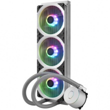 酷冷至尊(CoolerMaster)冰神P360ARGB 银色 CPU水冷散热器(I9 2066、TR4/一体式ARGB风扇/发光冷头/低阻冷排)