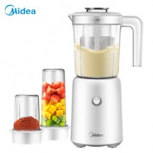 美的（Midea）料理机家用 多功能三杯榨汁机研磨机 婴儿辅食研磨搅拌机LZ25Easy121（李现推荐）