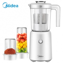 美的（Midea）料理机家用 多功能三杯榨汁机研磨机 婴儿辅食研磨搅拌机LZ25Easy121（李现推荐）