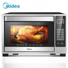 美的（Midea）T4-L326F 32升家用多功能电烤箱 专业烘焙 智能菜单 搪瓷内胆 双层隔热门